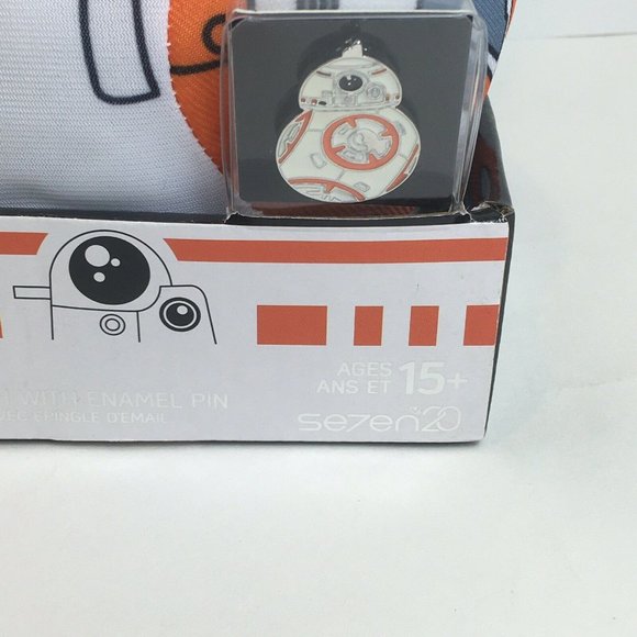 Disney Star Wars BB-8 Stylized 7" Droid Plush With Enamel Pin Collectible New - Picture 10 of 12